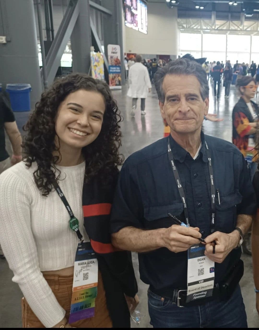 maria with dean kamen